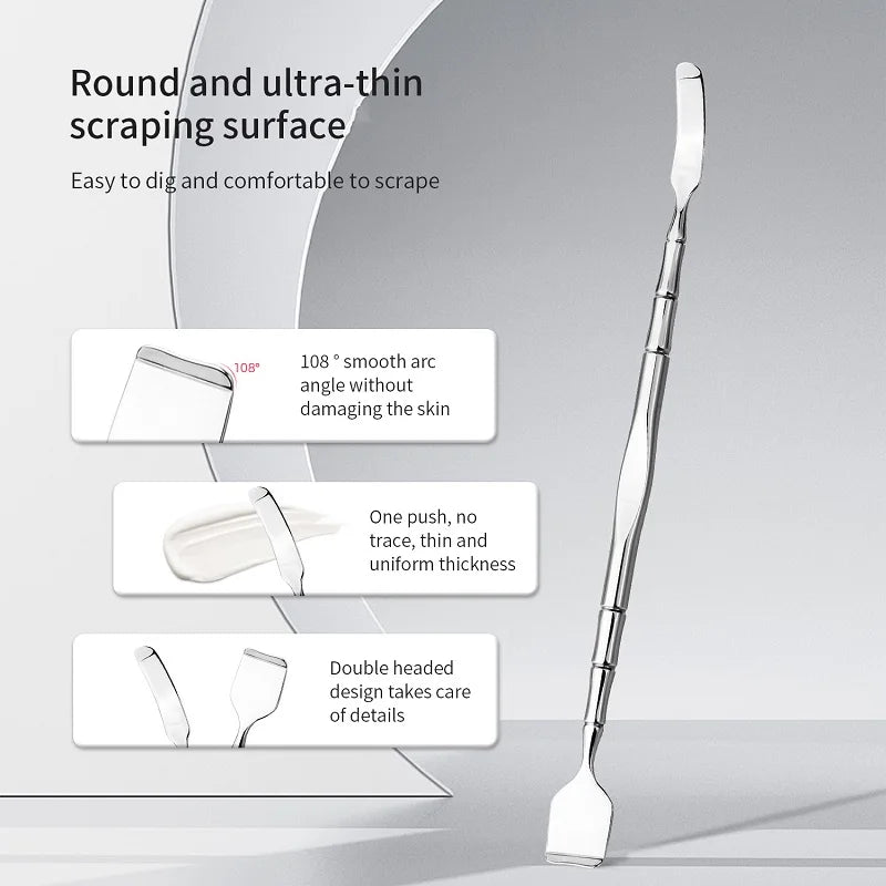 Stainless Steel Blackhead Scraper Beauty Tool Facial Pore Cleaning Qme