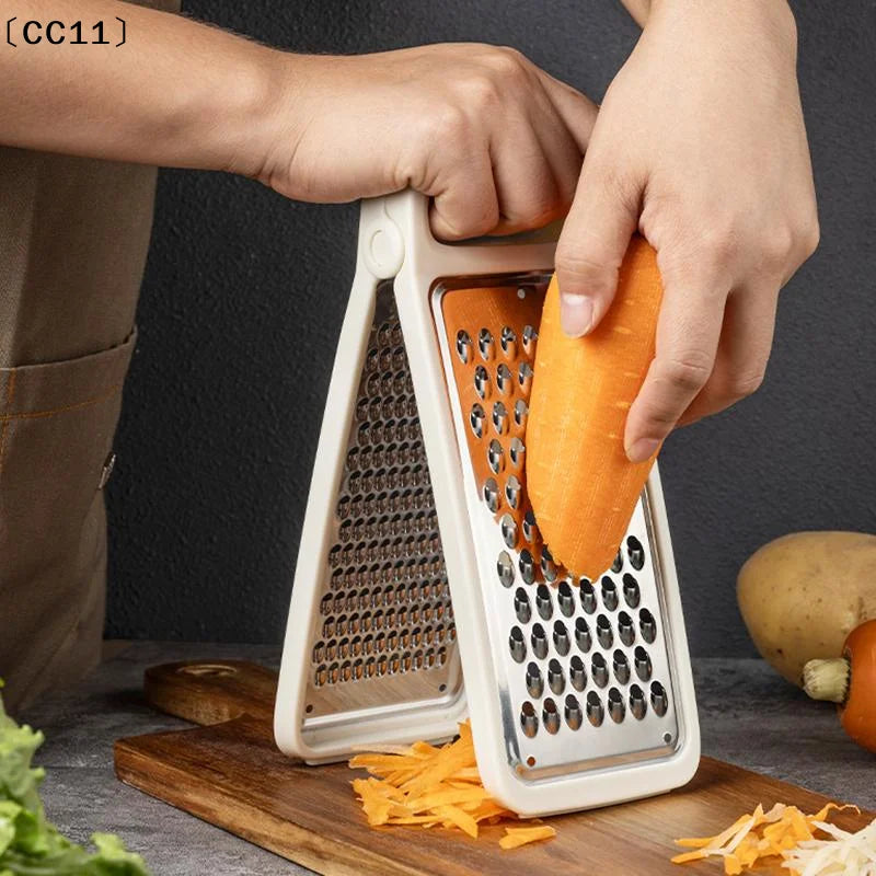 Foldable Double-sided Stainless Steel Vegetable Cutter Kitchen Qme