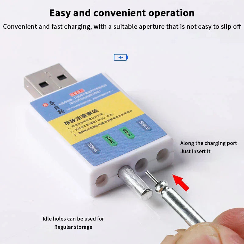 Float Rechargeable Battery CR425 USB Charger Charge Accessories Qme