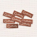 50pcs 15×40mm Colorful smiling face Face Pattern Embroidery Label Overlock DIY Clothing Handmade Accessories Without Gum cp3877 Qme cp3789-3