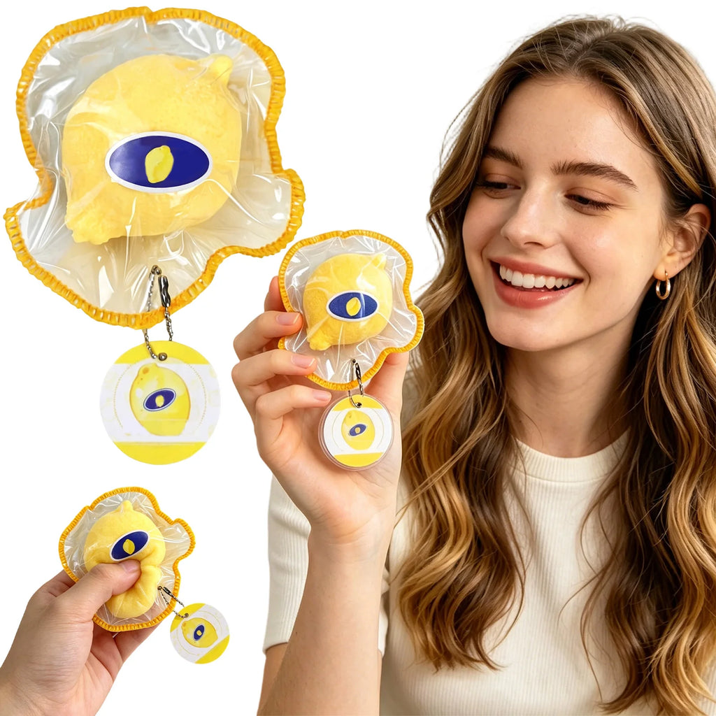 Simulation Lemon Slow-rising Squeezeable Toy Soft Pinch Decompression Fidget Toy Fun Holiday Party Gift Qme