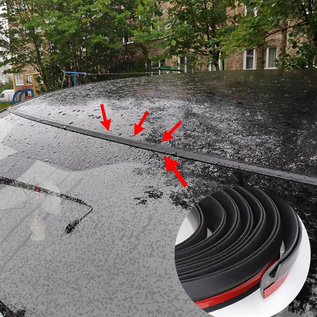 Car Windshield Seal Strip Rubber Front Window Gap Filler Waterproof Qme