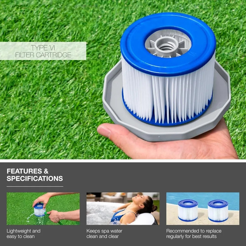 Swimming Pool Filter For Bestway/Intex type Swimming Pool Replacement Filter Pump Accessories Circulating Clean Filter Cartridge Qme