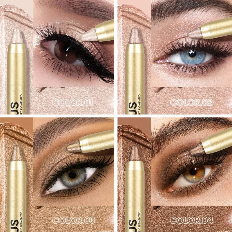 Gold Tube Eye Shadow Pen Multi-color Selection Highlights Brighten Qme