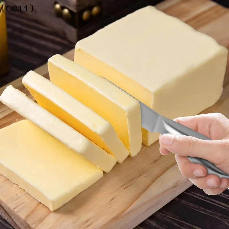 Stainless Steel Butter Cutter Cheese Jam Spreaders Cream Utensil Qme