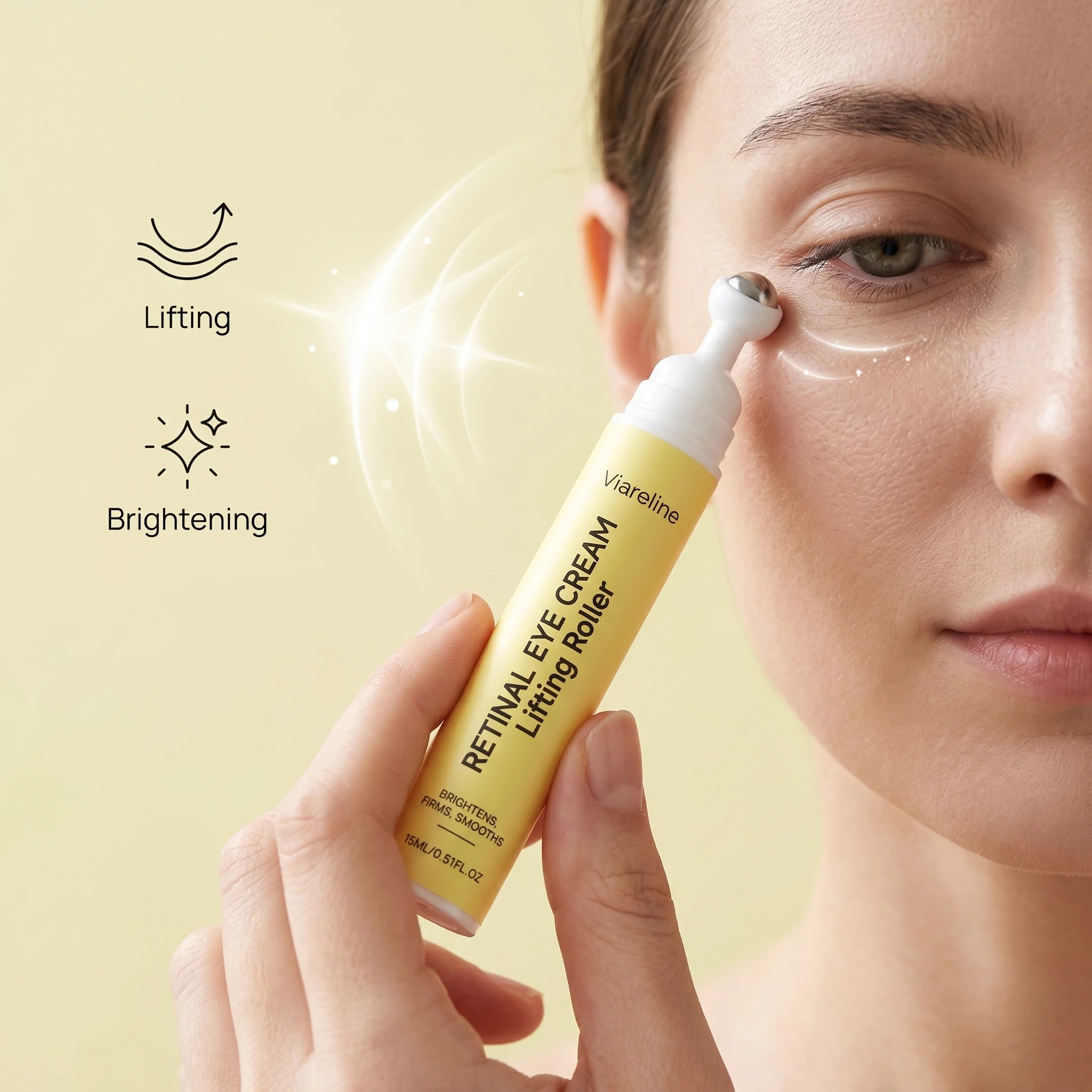 Viareline Retinal Eye Cream Fades Fishtail Pattern Anti-Wrinkle Dark Circles Removal Treatment Eyebags Tightening Skin Eye Cream Qme