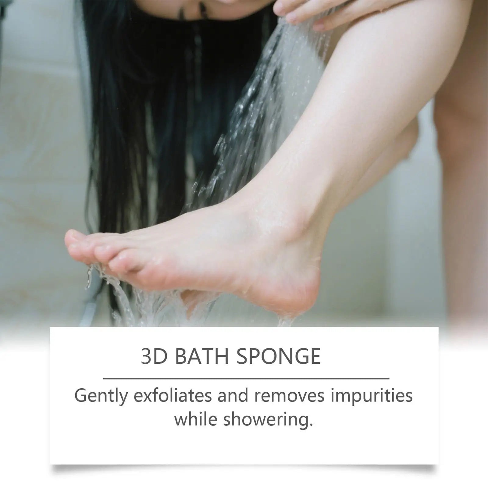 Sponges Body Scrubber Shower Loofah Women Gentle Cleaning Supplies Qme