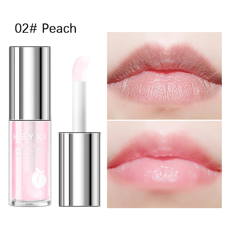 Water Sensitive Fruit Pulp Fragrant Lip Gloss Smooth Texture Ice Qme 02 Honey Peach 5g