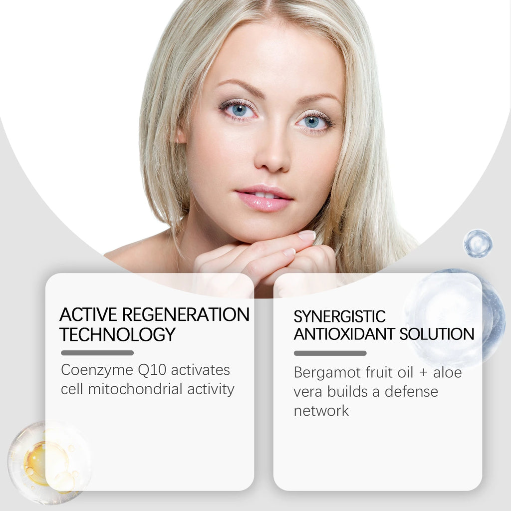 Face & Neck Firming Serum Deep Nourish Fade Fine Lines Lifting Tighten Skin Topical Co-Enzyme Q10 Universal Anti-Aging Serum Qme