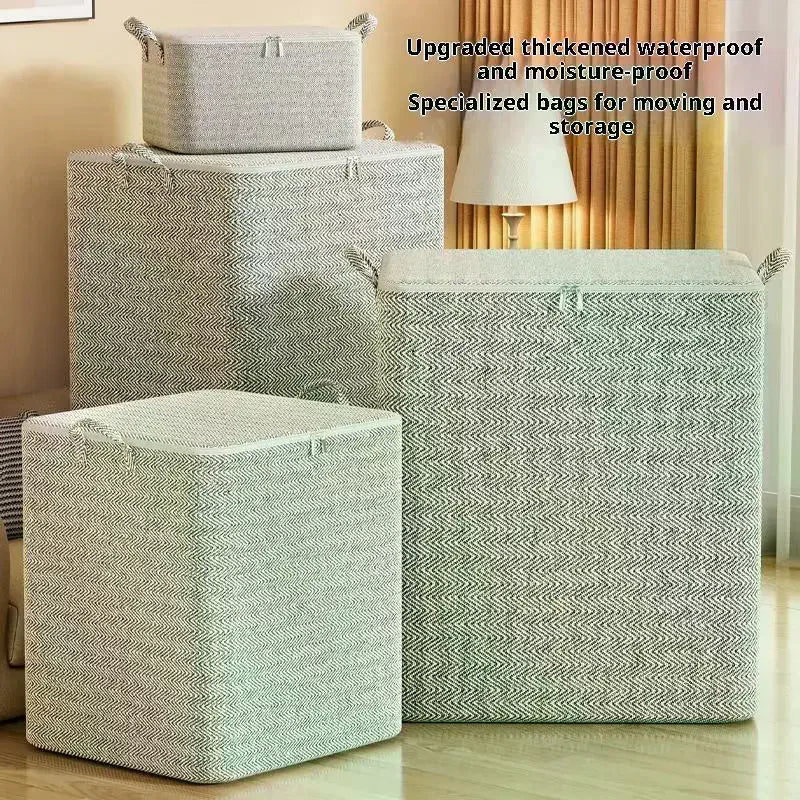 Big Clothes Storage Box Cover Large Laundry Basket Organizer Bag Baby Qme