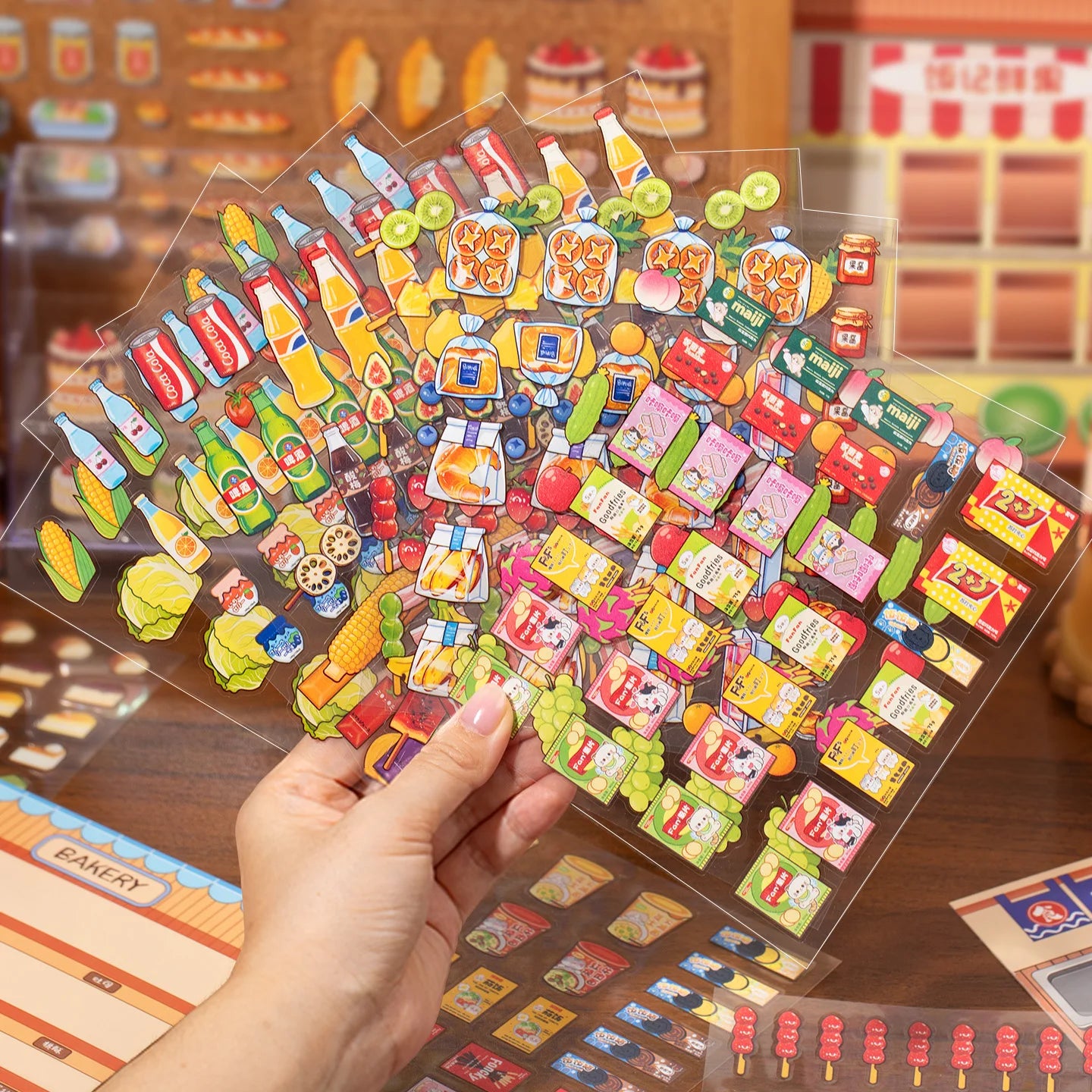 Japanese Stationery Stickers book 24/48 pcs Retro Cartoon Decorative Sticker handmade Scrapbooking Accessories Journal Supplies Qme