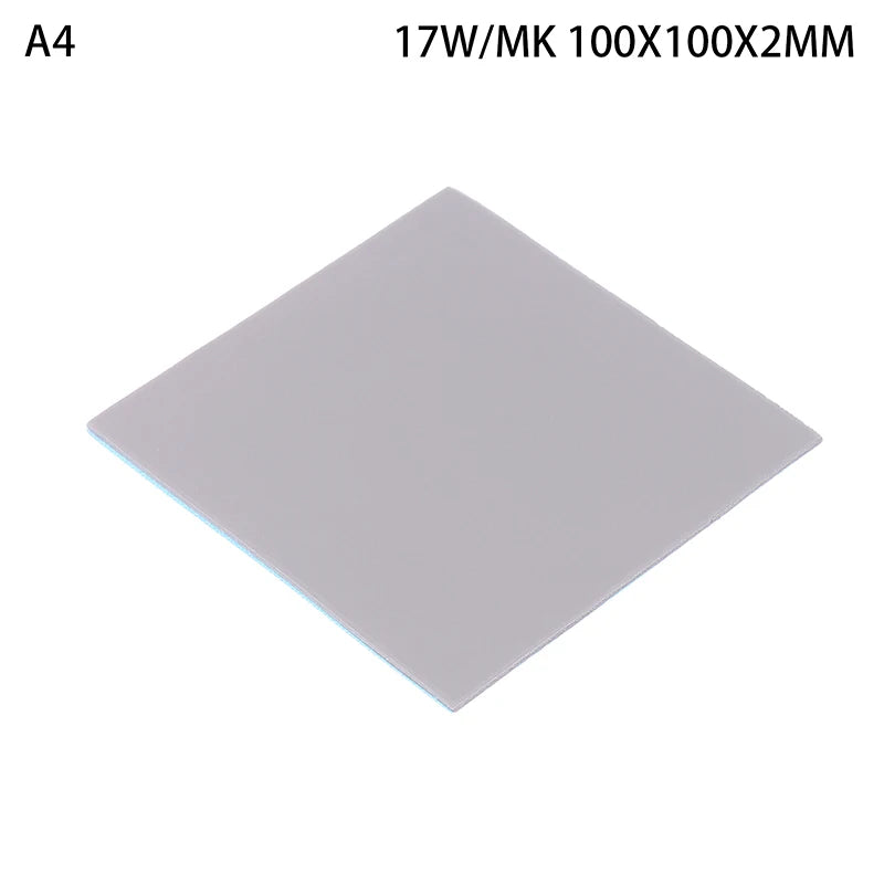 17W MK GPU CPU Heatsink Cooling Conductive Silicone Pad 100x100mm 0 5 Qme A4