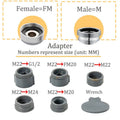 360° Rotary Kitchen Faucet Spray Head Filter washbasin Splash proof Adapter 2 Mode adjustable Kitchen Sink Faucet Aerator Qme Adaptor Kit