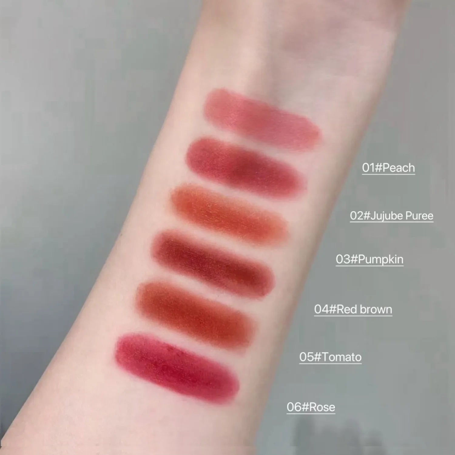 SHAQINUO Lip Mud Glaze Matte Velvet Clay Long-lasting Non-drying Qme