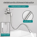 1Pcs Stainless Steel Faucet Extender 360 º All-round Adjustment of Water Level Extension Hose Kitchen Shower Home Accessories Qme 20cm