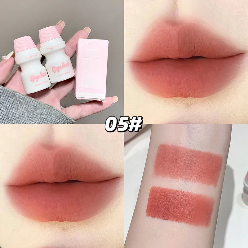 Gege Bear Velvet Lip Mud Gloss Cute Bottle Design Long-lasting Matte Qme GX1331-05