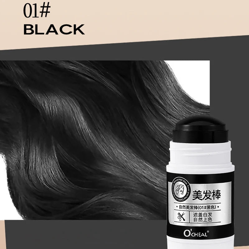 Waterproof Hair Wand Long-lasting Dye Retention Suitable All Types Qme 01 BLACK