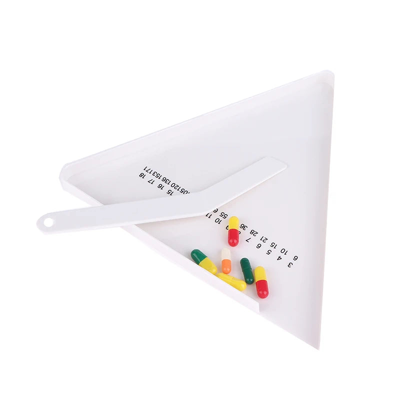 Pill Counting Tray Tablet Counter Dispenser Pills Plate Splitter Qme