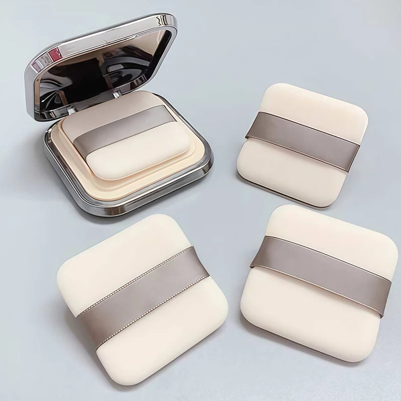 Powder Puff Square Double-sided Flocking Soft Makeup Tools 2 Suitable Qme