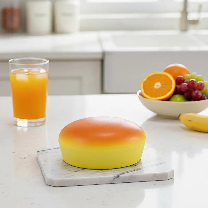 Simulated Cheesecake Soft Squeeze Fidget Toy Slow Rising Elastic Qme