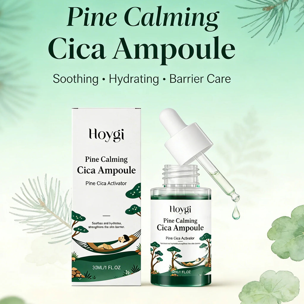 Pine Calming Cica Ampoule Hydrating Soothing Serum Hyaluronic Acid Skin Barrier Strengthening Calming Moisturizing DailySkincare Qme