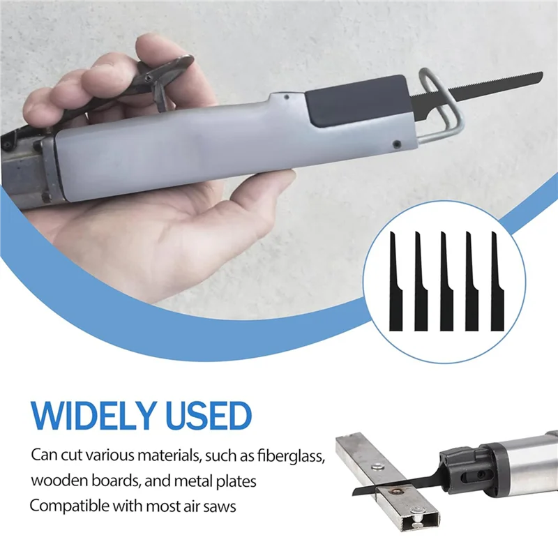 A02F-24T Industry Air Saw Blades For Tooth Reciprocating Saw Blade Compatible Silver Line Air Body Saw 10Pcs Qme