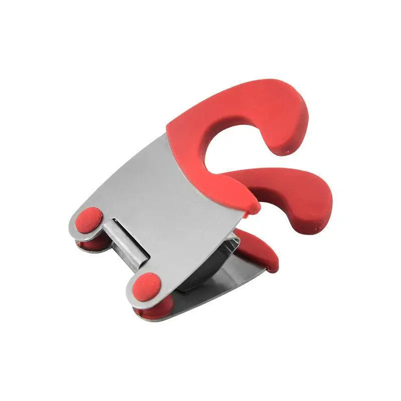 Pot Spoon Holder Clip Anti Scald Silicone Grip Spatula Fork Cooking Qme A2
