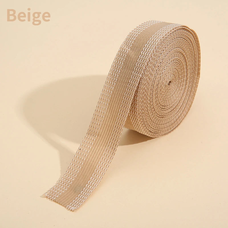 2M-5M Self-Adhesive Pants Paste Iron on Pants Edge Shorten Self-Adhesive Pants Mouth Repair Paste Hem Tape for Jeans Trousers Qme Beige 3M