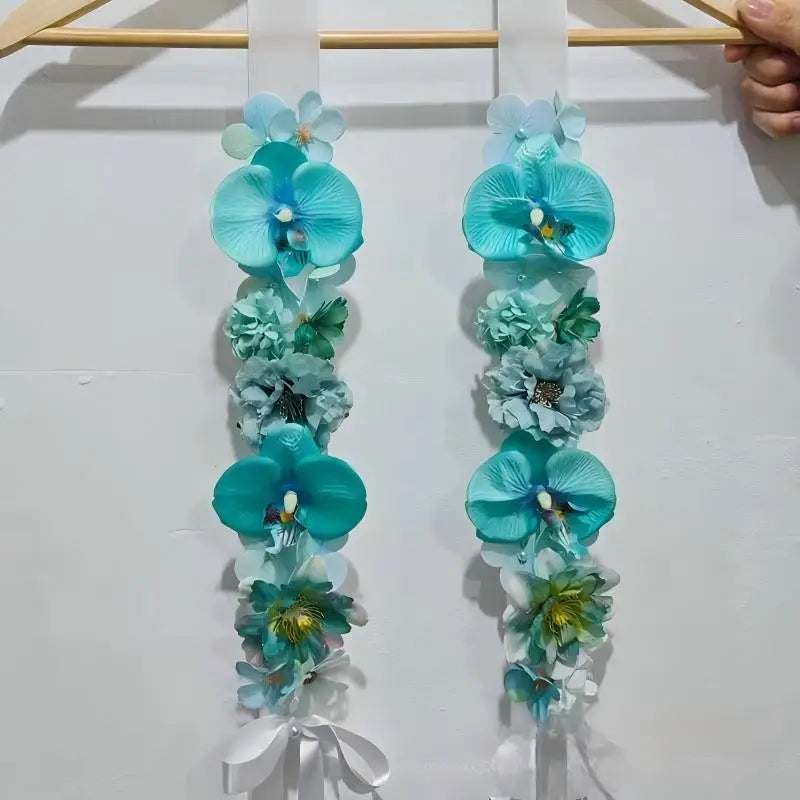 Handmade Satin Flower Shawl Student Graduation Sash, Artificial Flowers Graduation Bouquet Graduation Gift For Wedding Birthday Qme A2
