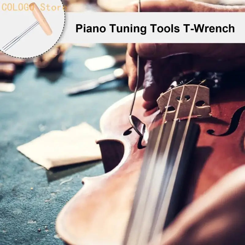 T Wrench Piano Tuning Tool Shaped Spanner Music Students Steel Qme