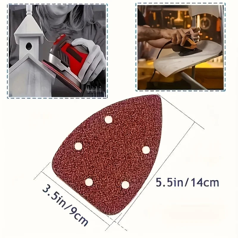 15/30Pcs mouse detail sander sandpaper sander replacement pad for 140mm mouse sander sander sheet assortment Qme