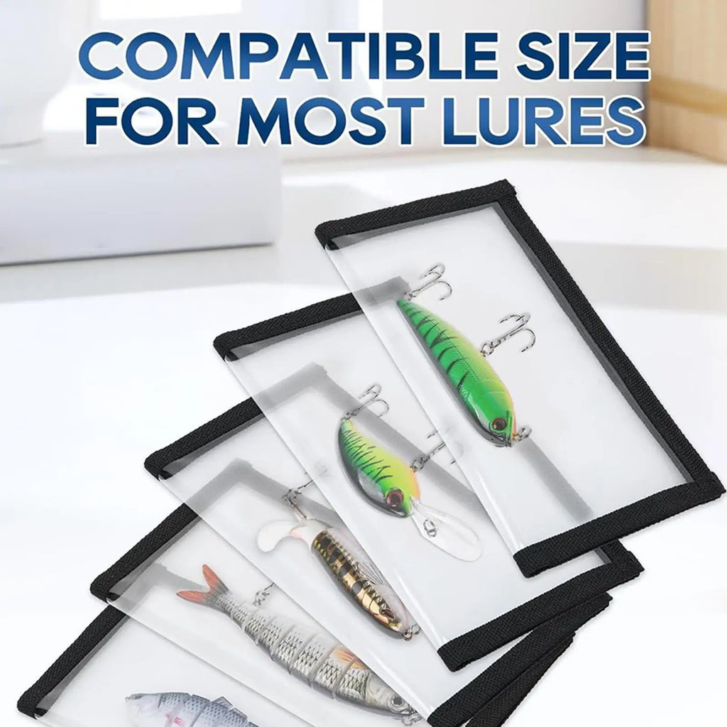 1PCFishing Lure Covers For Rod Clear Protective Bait Cover Lure Wraps For Fishing Rod For Men Angler Hook Bait Storage Saltwater Qme