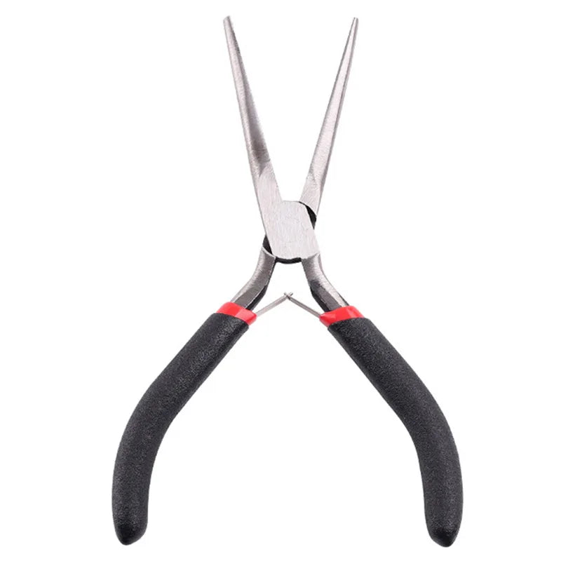 Multi Tool Long Nose Plier Needle Forceps Repair Hand Qme black