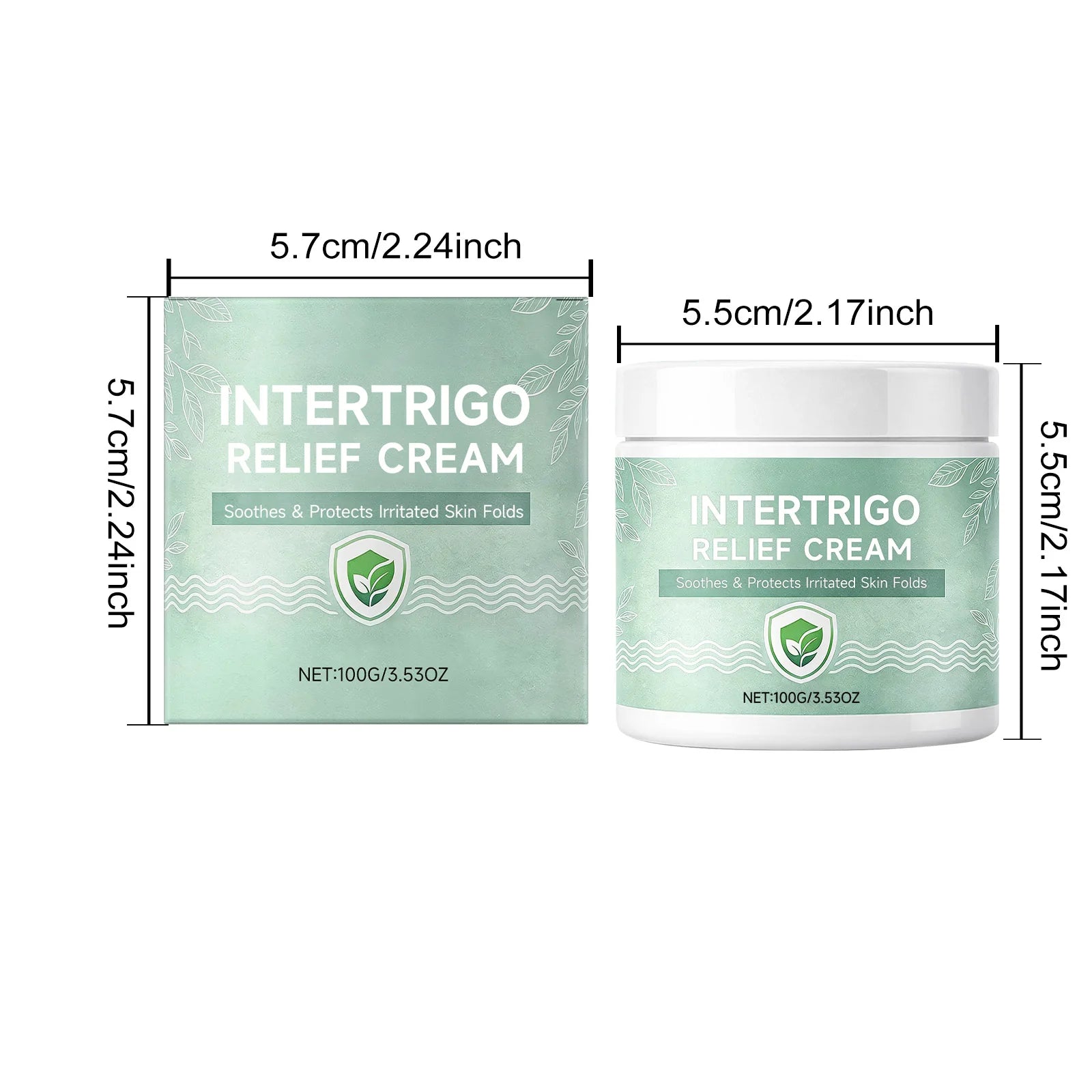Skin Fold Soothing Cream Intertrigo Relief Helps Support Skin Comfort Moisture Friction Protection Fast-Drying Non-Greasy Smooth Qme