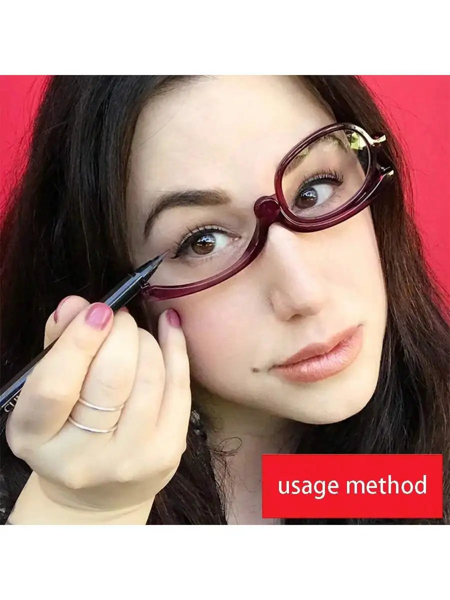 Magnifying Makeup Glasses Women's Providing Options Single 180 Degree Qme