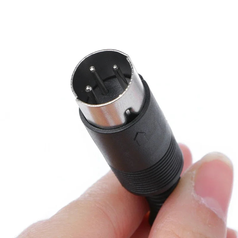 ESCAM 1Pc Male/Female DIN Plug Socket Connector 8 PIN Chassis Cable Mount Qme