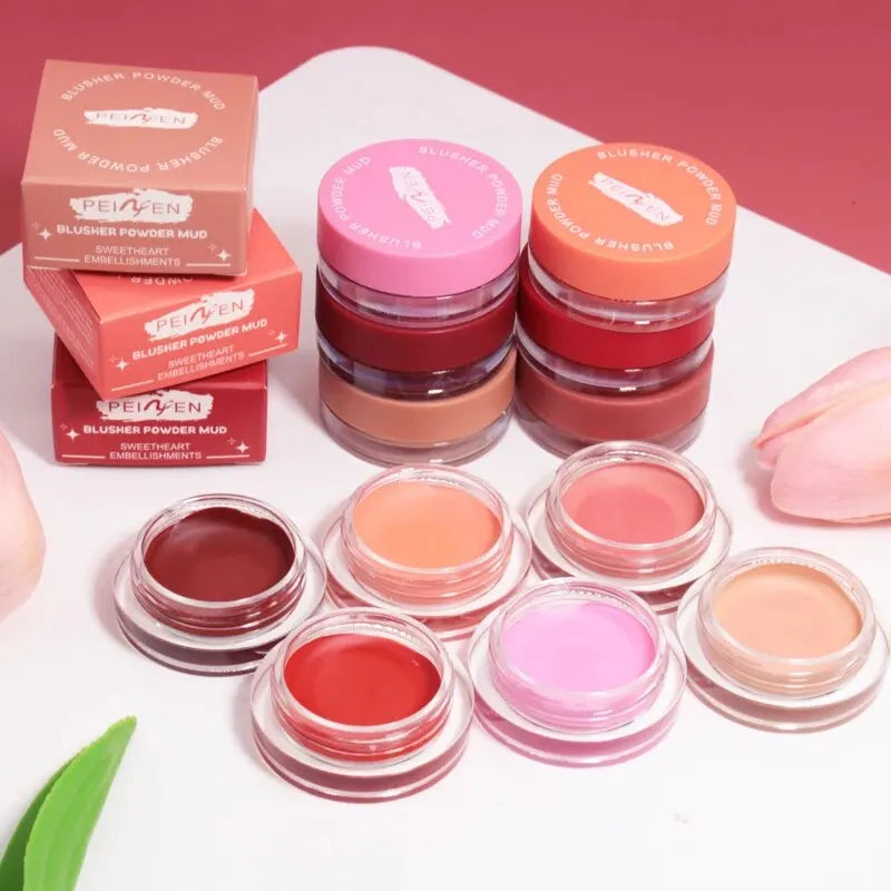 Cream Rouge Matte Stick Mud Monochrome Powder Blusher Qme
