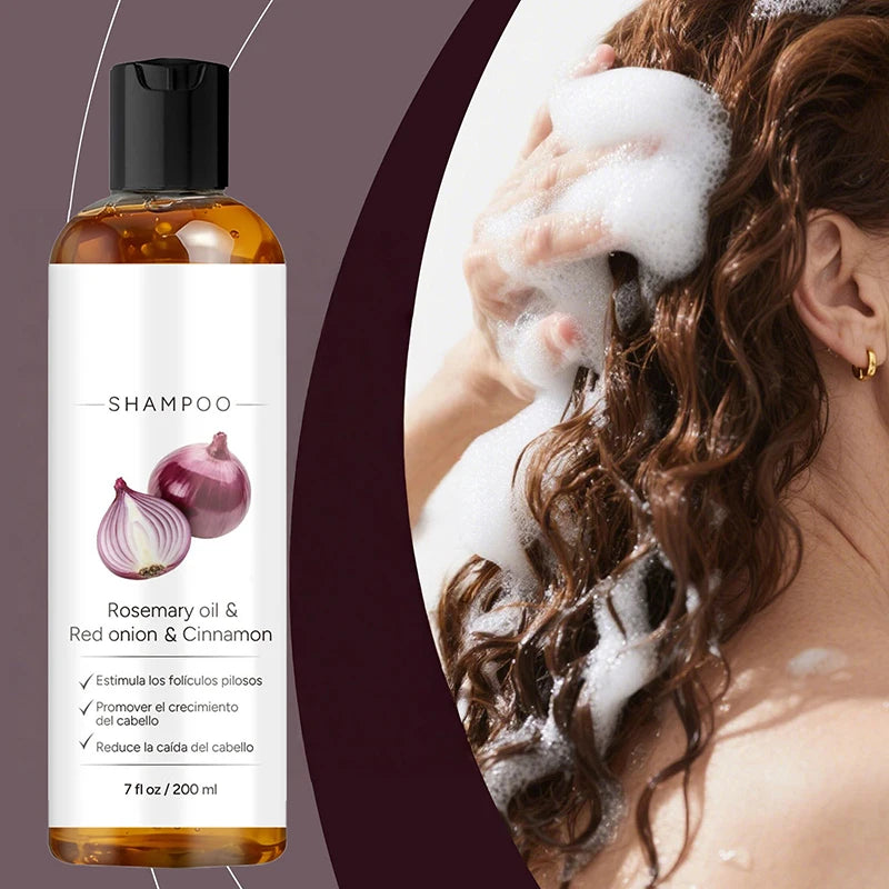 Rosemary Red Onion Hair Care Shampoo Balances Oil Dryness Enhances Qme