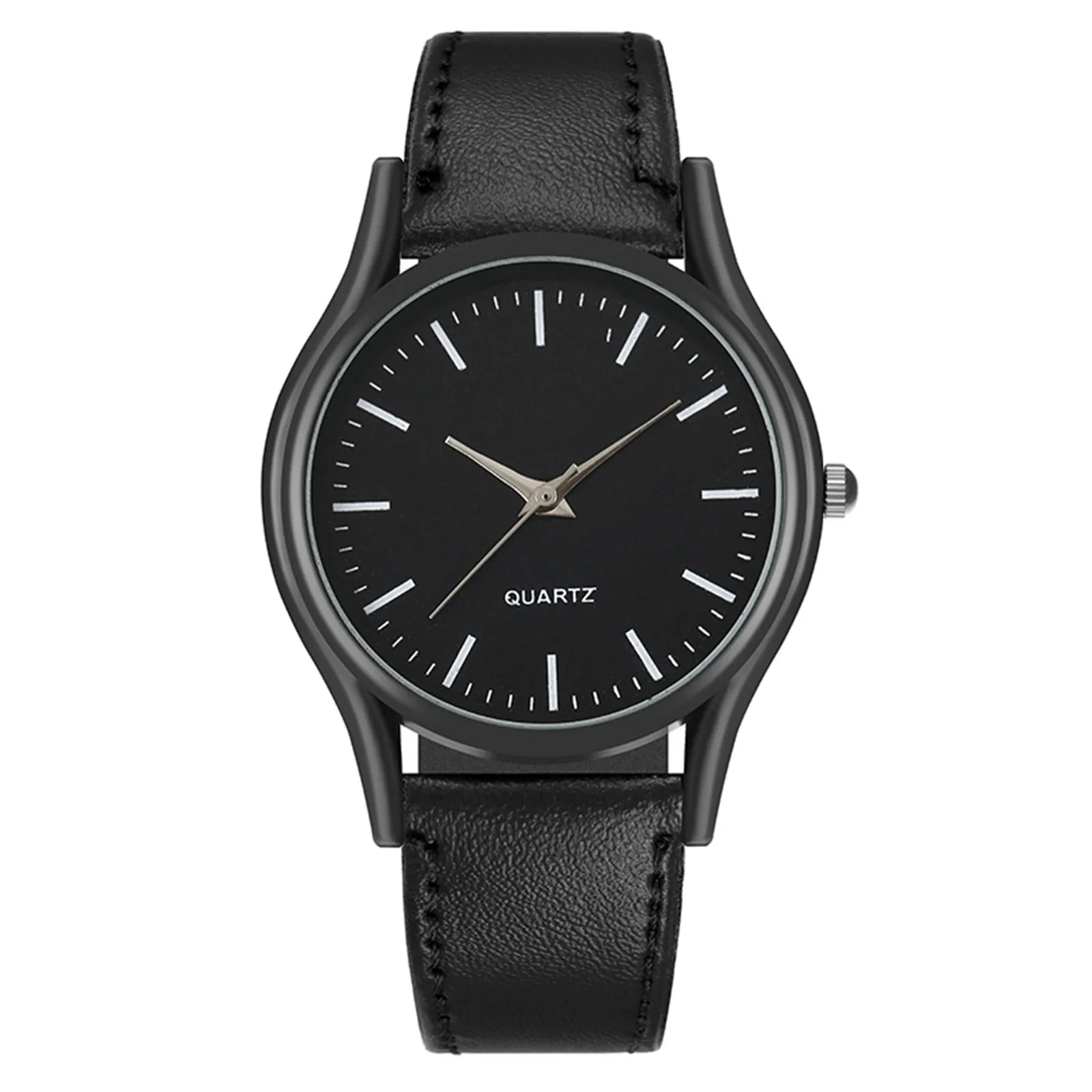 New Couples Watches Leather Strap Minimalist Fashion Quartz Wristwatches Multiple Colors Clothing Accessory Casual Simple Watch Qme C