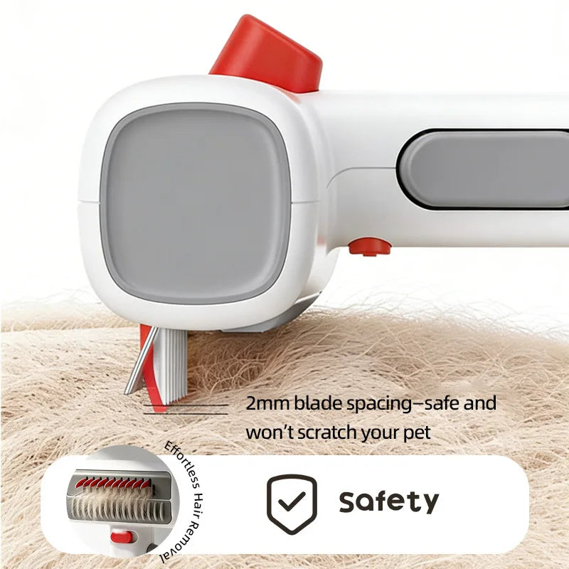 Dual-function Pet Grooming Comb Painless Hair Removal Knot Opening Qme