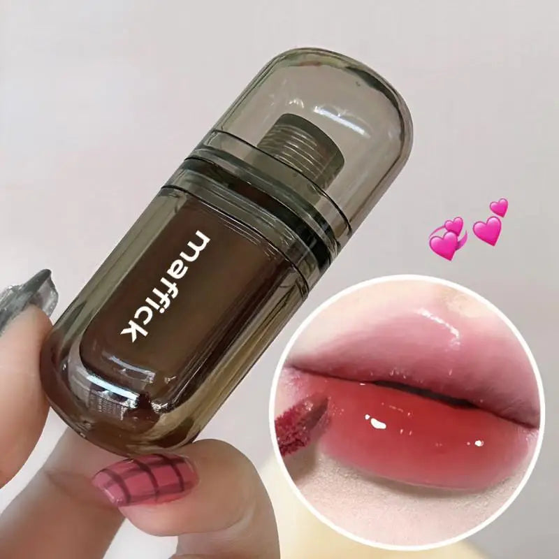 Waterproof Sweat Proof Non Smudging Small Black Tube Lip Gloss Qme