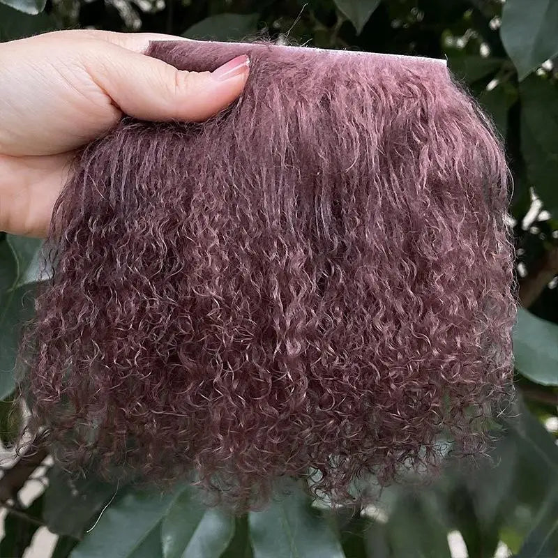 Dolls Accessories Mongolian Fur Sheepskin Wool Extensions Curly Qme A6