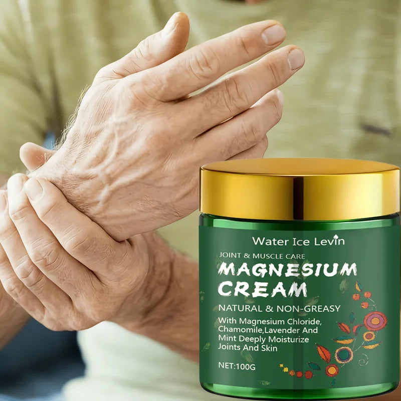 Magnesium Cream for Joint & Muscle Care - Natural, Non-Greasy with Chamomile & Lavender, Deeply Moisturizes Qme