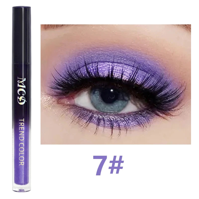 13-Shade Waterproof Liquid Eyeshadow Palette Shine Long-lasting Qme 7