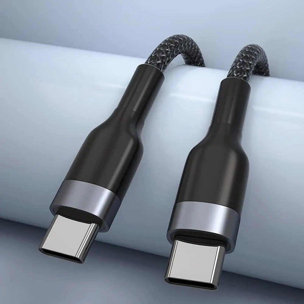 Type C to Type C 60W Fast Charging Cable USB C 0.25M Portable Short Data Cable For iPhone Samsung Xiaomi Dual PD Charge Cables Qme