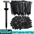 1000/20x Cable Ties Buckle Nylon Auto Fastener Screw Replaceable Car Fenders Trunk Engine Guard Panel Wire Clips Management Tool Qme 500set(1000pcs)