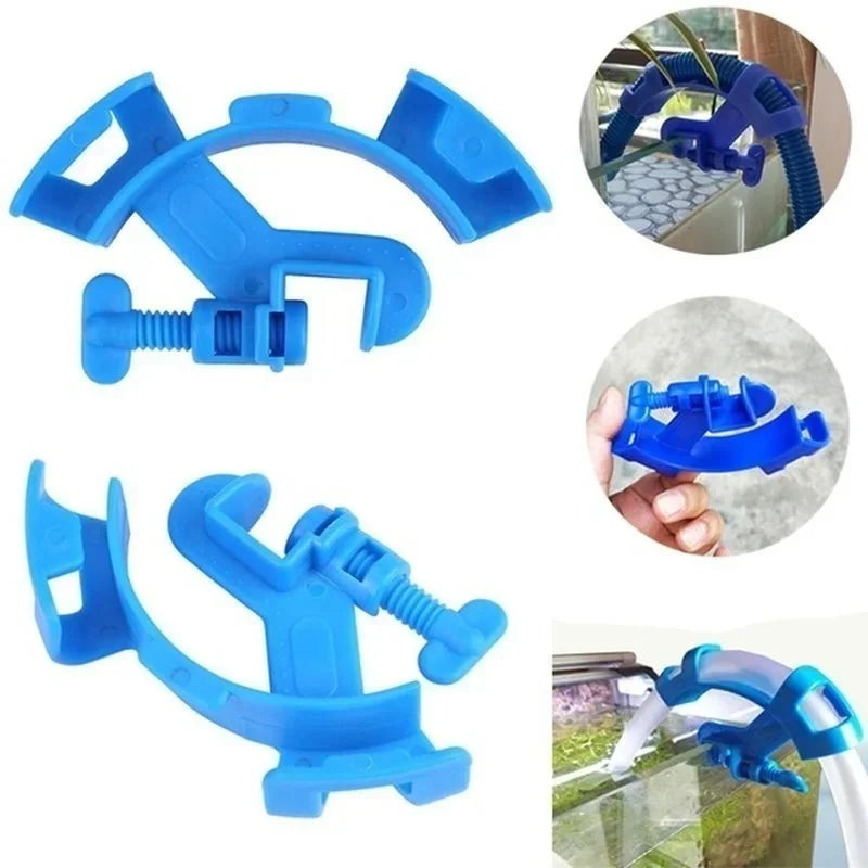 Aquarium Filtration Holder Water Pipe Filter for Mount Tube Fish Tank Firmly Hold Hose Water Pipe Fixing Clamp Aquarium Tool Qme