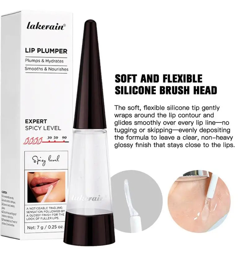 Instant Lip Plumper Gloss Oil Lip Long-Lasting Moisturizer Volume Boosting Lip Oil Volumizing & Hydrating Non-Dry Plump Qme