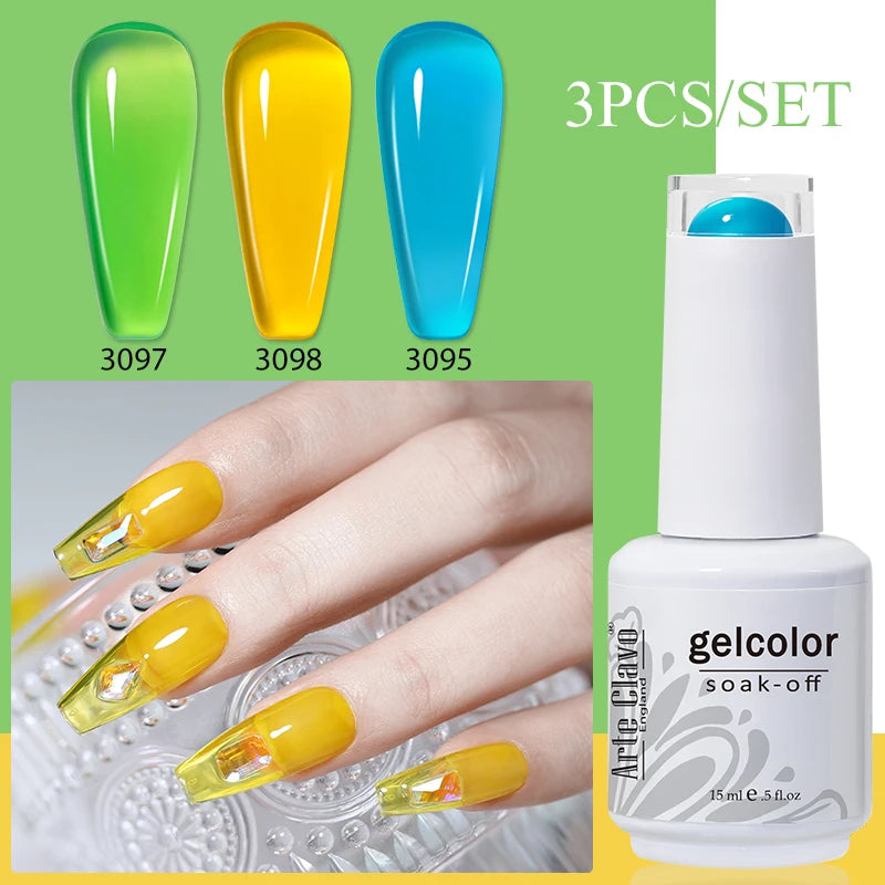 Arte Clavo Gel Nail Polish Art UV LED Manicure Long Lasting Soak Off