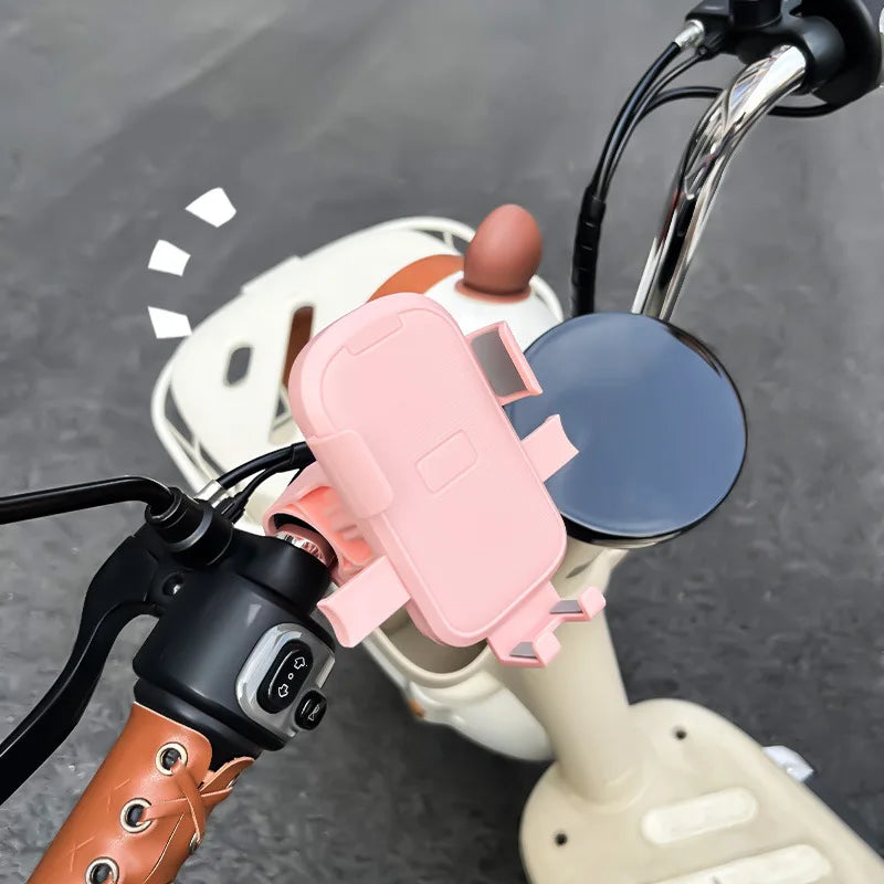 Mobile Phone Holder Car Battery Motorcycle Cute Car Universal Electric Navigation Handlebar Type Rear View Mirror Holder Stand Qme Handlebar type B